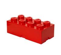 Brique de rangement Lego 8 tenons 12 Litres - Rouge
