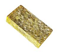 Brique de verre transparent, Bloc de verre multicolore 20x10x5 cm, cloisons à chocs découpables for transmission la lumière(Yellow)