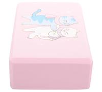 Brique de Yoga en Mousse Rose pour Exercices D’étirement | Bloc D’entraînement, Surface Plane, Usage Danse et Pilates, Aide aux Mouvements au Sol