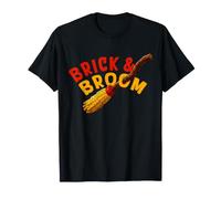 Brique et Balai sorcière Brique Builder Brique Halloween Brique Ou Friandises T-Shirt