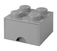 Brique gris pierre de rangement LEGO à tiroir et à 4 tenons