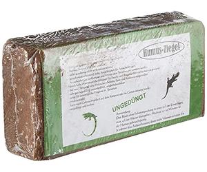 Brique Humus 1 x 650 g de Terreau Léger Sans Tourbe, Terre de Coco, Briquettes de Fibre de Coco, Terreau de Fleurs