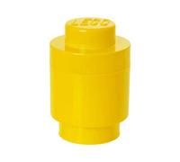 Brique ronde Lego pour rangement 1 tenon - Jaune