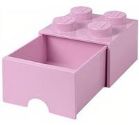 Brique violet clair de rangement LEGO à tiroir et à 4 tenons