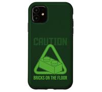 Briques d'avertissement sur Le Bloc de Sol Maître Builder Coque pour iPhone 11