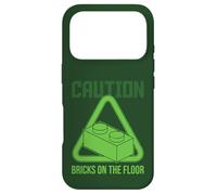 Briques d'avertissement sur Le Bloc de Sol Maître Builder Coque pour iPhone 17 Pro