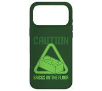 Briques d'avertissement sur Le Bloc de Sol Maître Builder Coque pour iPhone 17 Pro Max