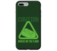Briques d'avertissement sur Le Bloc de Sol Maître Builder Coque pour iPhone 7 Plus/8 Plus