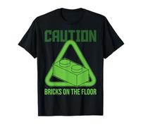 Briques d'avertissement sur Le Bloc de Sol Maître Builder T-Shirt