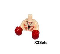 Briques De Construction D'arme D'attaque Musculaire Pour Garçons,Jouets En Plastique,Gants De Boxeur De Sport,Jouets Masculins,Briques De Ciile,Cadeaux Moc - Type Bleu