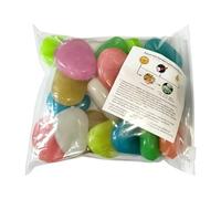 Briques de construction de paysage, 20 pièces de 4,6 cm galets lumineux multicolores, galets de jardin en plein air | Embellissez vos espaces extérieurs avec ces pierres de paysage pour l'extérieur