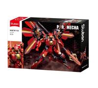 Briques de construction - SLUBAN - PR Mecha rouge - Rouge - 511 pièces - Armure futuriste, membres mobiles