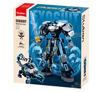 Briques de construction - SLUBAN - Robot Mecha 2 en 1 bleu gris - 251 pièces - Plastique ABS - Dès 6 ans