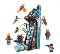 Briques De Construction Super-Héros Battle For Avengers Tower Iron Man Black Widow 727pièces Avec 9 Minifigurines Collection Éducation Jouet Pour Enfants