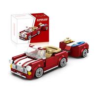 Briques de construction technique voiture de sport pour voitures anciennes Cooper rétro, 351 pièces, voitures de course, jouets de construction, cadeau pour adultes et enfants, compatible avec L***