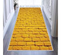 Briques de Pierre Tapis 60x90 cm GarçOns et Filles Moquette Antiderapant à Poils Courts Tapis 3D Lavable en Machine Convient aux EntréEs Couloirs et Portes d'Entrée b-458