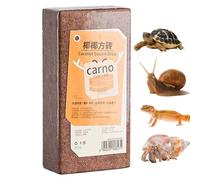 Briques en fibre de coco compressée, substrat en fibre de coco - Accessoires pour tortue et crabe - Literie tortue pour serpent, tortue, gecko