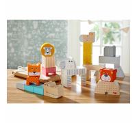 HABA - Jouet en Bois PEFC - Blocs de Construction - La Parade des Animaux - 18 Mois et Plus - 306287
