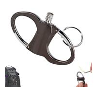 Briquet à allumette éternel avec porte-clés - Portable et réutilisable - Allumette multifonction - Pour le camping en plein air - Sans gaz butane - Noir