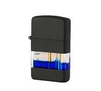 Briquet à Combustion Rechargeable, Briquet à kérosène Classique, réservoir de Carburant Transparent Visible, Corps métallique Coupe-Vent, adapté for Collectionner Le Camping, Les Bougies, Les Cadeaux