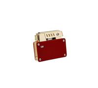 Briquet à flamme douce coupe-vent, briquet à kérosène en laiton, briquet à kérosène à double noyau avec verrouillage de sécurité, rechargeable, adapté aux bougies, au camping, aux cadeaux(Red)