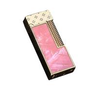 Briquet à kérosène à Couvercle Rabattable en métal, allumeur Pratique, Fin et léger, Carburant Rechargeable, adapté aux Affaires et aux Cadeaux (Carburant Non Inclus)(Pink)