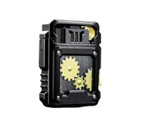 Briquet à kérosène à Engrenages, allumage par clapet en métal, Flamme Douce Classique, Facile à remplir, adapté au Camping/randonnée (Carburant Non Inclus)(Black)