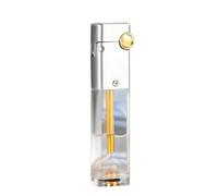 Briquet à kérosène à réservoir d'huile transparent rétro, allumage par meule, facile à transporter, réutilisable, adapté à une utilisation intérieure et extérieure(A)