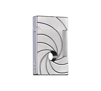 Briquet À Kérosène Élégant, Mouvement en Cuivre Pur, Son De Piano Classique, Allumage par Meule Coulissante Latérale, Carburant Rechargeable, Cadeau De Luxe for Hommes d'affaires(Silver)