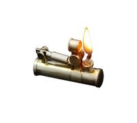 Briquet à kérosène en laiton vintage 2024, flamme douce, allumage mécanique à un bouton, le kérosène peut être ajouté à plusieurs reprises, convient comme cadeau aux parents et amis (carburant non inc