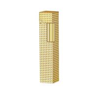 Briquet à kérosène rectangulaire coulissant latéral classique rétro, flamme douce, portable, corps en métal gaufré, adapté aux hommes, aux maris, aux cadeaux ou aux collections(A)