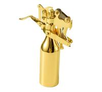 Briquet à kérosène rétro à autonomie Ultra Longue, matériau Poli à la Main Robuste et Durable, Flamme Douce Coupe-Vent Classique, réutilisable (Laiton)