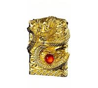 Briquet à kérosène rétro en métal, Coupe-Vent, Flamme Douce, gaufré à la Main, allumage par meule, réutilisable, adapté à la Collection et à la décoration(Gold)