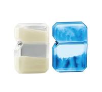 Briquet à kérosène vintage, briquet coupe-vent à flamme douce, avec un réservoir transparent rechargeable, adapté aux bougies de camping en plein air(White)