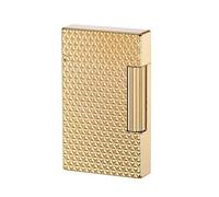 Briquet à pétrole Classique en cuivre Pur, à clapet, Briquet Haut de Gamme for Homme en métal gravé rétro, allumage latéral Coulissant, idéal for Offrir ou Collectionner.(Gold1)
