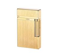 Briquet à pétrole Classique en cuivre Pur, à clapet, Briquet Haut de Gamme for Homme en métal gravé rétro, allumage latéral Coulissant, idéal for Offrir ou Collectionner.(Gold3)