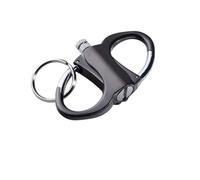 Briquet allumette en alliage de zinc avec porte-clés, peut ajouter du kérosène, style rétro, flamme réglable, adapté aux bougies de camping en plein air(Black)