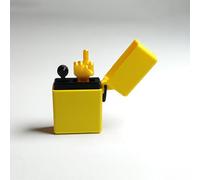 Briquet amusant avec doigt d'honneur imprimé en 3D, cadeau surprise doigt d'honneur dans une boîte The Ultimate Quit-Smoking Buddy