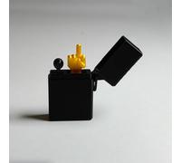 Briquet amusant avec doigt d'honneur imprimé en 3D, cadeau surprise doigt d'honneur dans une boîte The Ultimate Quit-Smoking Buddy