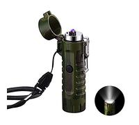 Briquet Arc Électrique LED Portable - Lampe de Poche Plasma Coupe-Vent Rechargeable USB - Camping, Escalade, Bougie, Cuisine - Cadeaux Homme