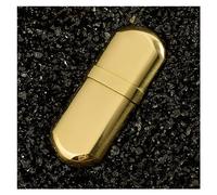 Briquet Au Kérosène Antique - Nostalgique en Laiton Rétro, Cuivre Pur Créatif Rechargeable Coupe-Vent, Vintage - Cadeau d'Anniversaire pour Papa et Mari (Col