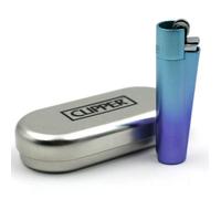 Briquet Clipper Métal - Blue Gradient