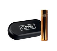 Briquet Clipper Métal - Dark Rose Gold avec étui