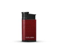 Briquet Colibri Evo Jet Flame - Aspect Fibre de Carbone - Allume-Cigare et Cigarettes - Résistant au Vent - Fonctionne avec du Butane (Non Inclus) - Coffret Cadeau élégant - Garantie de Deux Ans