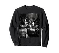 Briquet Cool Border Collie fumant Chien Art Sweatshirt