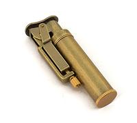 Briquet de cuivre de kérosène Briquet de tranchée Vintage en Laiton Coupe - Vent rafraîchissant pour (Bronze)