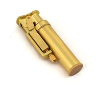 Briquet de cuivre de kérosène Briquet de tranchée Vintage en Laiton Coupe - Vent rafraîchissant pour (Gold)