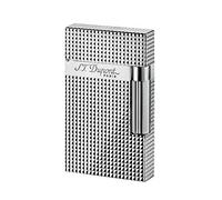 Briquet de Luxe s.t. dupont Ligne 2 Argent Motif Pointe de Diamant