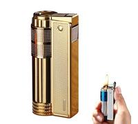 Briquet de tranchée à kérosène vintage, briquet à kérosène en laiton antique de style ancien, métal réutilisable, flamme douce coupe-vent, briquet pratique ultra-mince, adapté aux cadeaux for hommes i