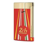 Briquet Dupont Le Mans Rouge doré Slim 7